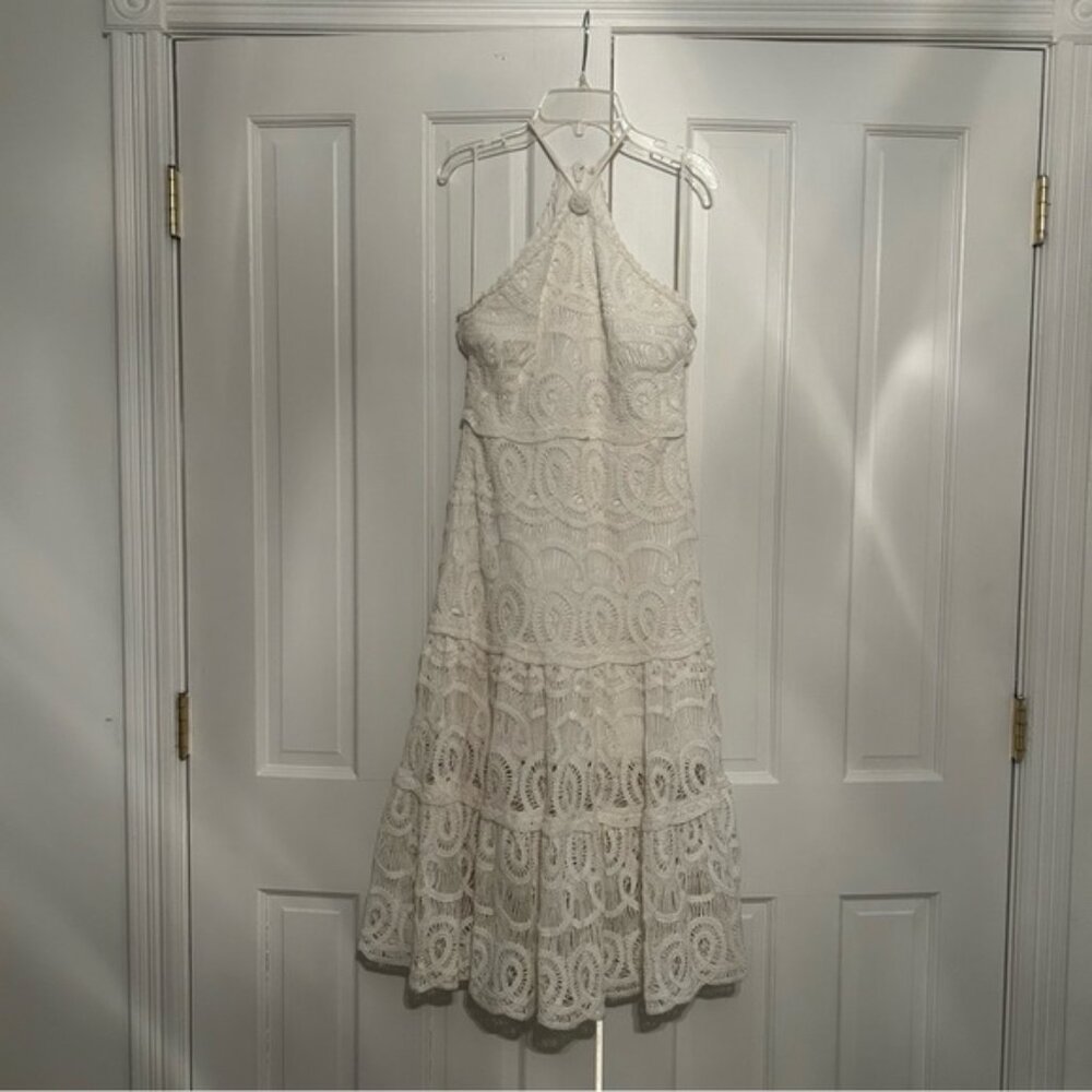 Alexis Yvonna Lace Halter Dress